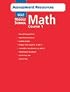 Holt Middle School Math: Course 1 - Assessment Resources with Answer Key