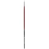 da Vinci Hog Bristle Series 7423 Maestro 2 Artist Paint Brush, Filbert Medium-Length with Red Handle, Size 1