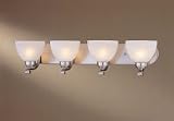 Minka Lavery Lights 5424-84 4LT Bathroom Lighting - Brushed Nickel Contemporary Indoor Lighting