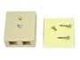 Belkin 2 Port Unloaded Keystone Surface Mount Box