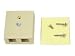 2port Unloaded Keystone Surface Mount Box