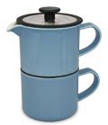 FORLIFE Café Style Coffee for One,14 oz.- Blue
