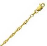 14k Yellow Gold 24 Inch X 2.1 mm Singapore Chain Necklace