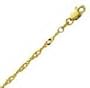 14k Yellow Gold 10 Inch X 2.1 mm Singapore Chain Anklet - JewelryWeb