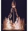 16W Deer At Dusk Inverted Pendant Ceiling Fixture