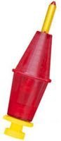 Night Bobby Lighted Fishing Float - 4-1 2-Inch -Red (Red - 4-1 2-Inch)