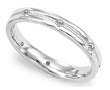 3mm Gypsy Style Diamond Anniversary Band .12cttw