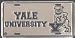 Yale University License Plate