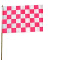 ATV Pink and White Checker Safety Flag 5/16