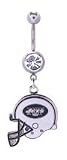 New York Jets belly button ring