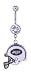 New York Jets belly button ring
