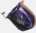 Gallant Hand: Velvet Gamer Dice Bag - Purple & Black (5"x7") - Holds Approximately 90-100 Dice