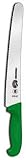 Slicer, 10 1/4 in. Curved Blade, Wavy Edge, Green Fibrox