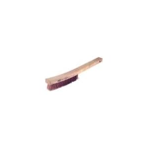 AMPCO SAFETY TOOLS B-400 CURVED HANDLE ROUND WIRE BRUSH 13.75