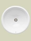 St. Thomas Creations 1025.000.06 Martinique Round Self Rimming Or Undermount Lavatory Sink with Overflow, Balsa Finish