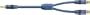Acoustic Research AP041 Y Adaptor RCA male to 2 RCA female molded connectors
