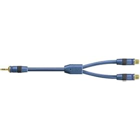 Acoustic Research AP041 Y Adaptor RCA male to 2 RCA female molded connectors