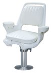 Wise Offshore Extra Wide Captains Chair with 15 Fixed Pedestal / Mounting Plate / Seat Swivel
