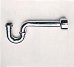 Brasstech 3013/26 1-1/2-Inch P Trap Kit, Polished Chrome