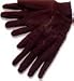 Brown Jersey with Plastic Dots Gloves (Sold by Dozen) Mens Size