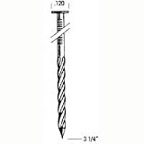 Bostitch C12S120DG Thickcoat Round Head 3-1/2-Inch by .120-Inch by 15 Degree Wire Collated Screw Shank Coil Framing Nail (2,700 per Box)