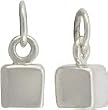 Tiny Cube Charm in Sterling Silver, #7614
