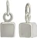 Tiny Cube Charm in Sterling Silver, #7614