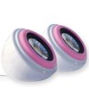 USB 2.0 Multimedia Mini Speaker (Pink and White) for Fujitsu tablet