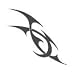 TRIBAL SPIKED Temporary Tattoo 2x2