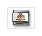 Cross Lilac Classic CZ, Italian Charm by Nomination Charms