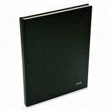 Ampad 43032 Gold Fibre Executive Journal, Hardbound, 28-lb/196 shts, 10x7-1/4, Black Cover