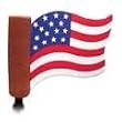 American Flag Die Cut Antenna Ball Topper
