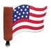 American Flag Die Cut Antenna Ball Topper
