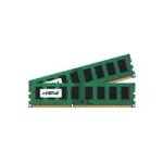 Crucial 8GB Memory Module Kit (2 x 4GB) PC3-8500 1066MHz DDR3 Unbuffered ECC CL7 240-pin DIMM (CT2KIT51272BA1067)