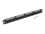 Belkin 24-Port 568A/568B Cat5 Angled Patch Panel with Cable Rings