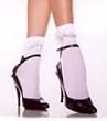 1st Fantasies Women's Anklet Stocking with Lace Ruffle (Color Choices)
