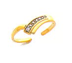 Toe Ring - 14kt Gold .01ct Diamond