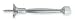 Battalion 1RCR7 Door Stop, Rigid, Chrome, 4 In L