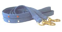 Denim and diamond dog leash - large