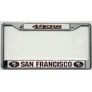 San Francisco 49ers License Plate Frame (Chrome Metal)