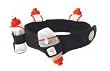 FUEL BELT Revenge 3 Bottle+1 Flask Hydration Sz S NEW