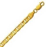 14k Yellow Gold 7 Inch X 5.5 mm Mariner Link Bracelet - B0001ZVN6E