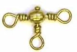Eagle Claw Tackle Crossline Swivels Brass Size4 4pcs #01061-004