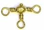 Eagle Claw Tackle Crossline Swivels Brass Size4 4pcs #01061-004
