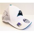 Carolina Panthers White Reebok Sideline Fitted Hat/Cap