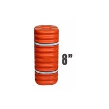 Eagle 1708OR Hi-Vis Column Protector, 24" Length x 24" Width x 42" Height, For 8" Column, Orange
