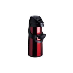 Emsa 502485 PRONTO Pump-Isolierkanne 1,9 L mit Glaskolben, rot