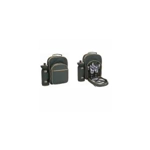 Luxury Two Person Picnic Backpack in Forest Green