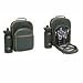 Luxury Two Person Picnic Backpack in Forest Green