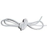 WHITE 120cm leather laces 1 pair